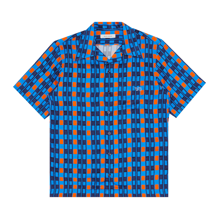 Wales Bonner Highlife Bowling Shirt 'Blue'