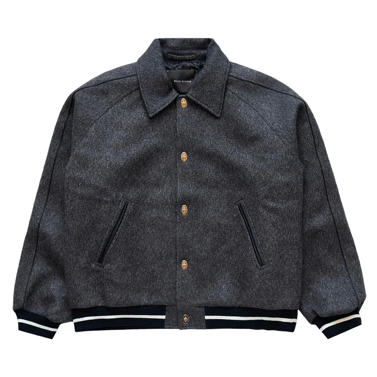 Wales Bonner Homecoming Varsity Jacket 'Grey'