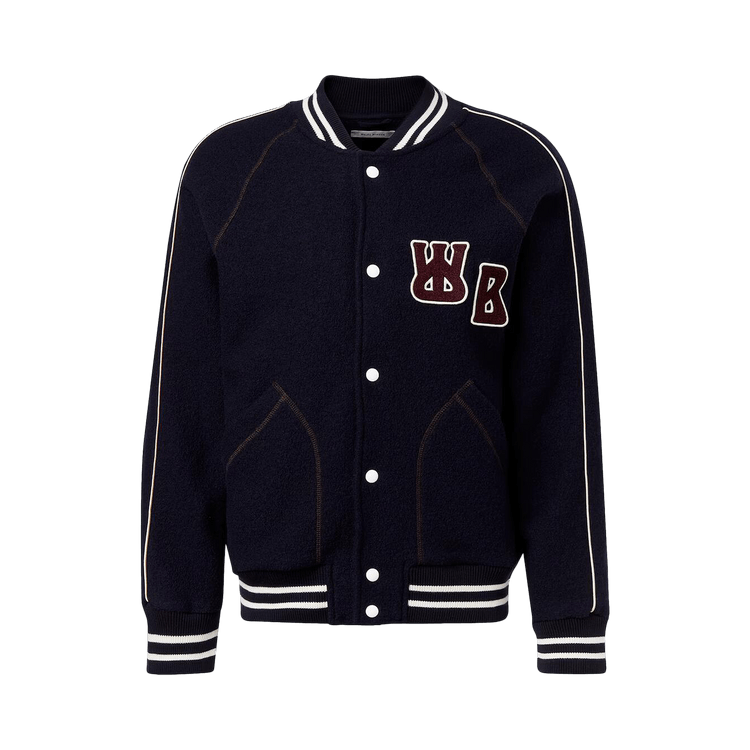 Wales Bonner October Varsity Jacket 'Navy'