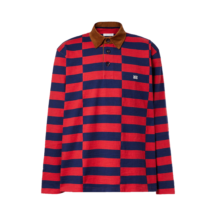 Wales Bonner City Polo 'Red/Navy'