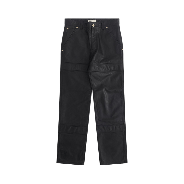 Wales Bonner Nomad Leather Trouser 'Black'