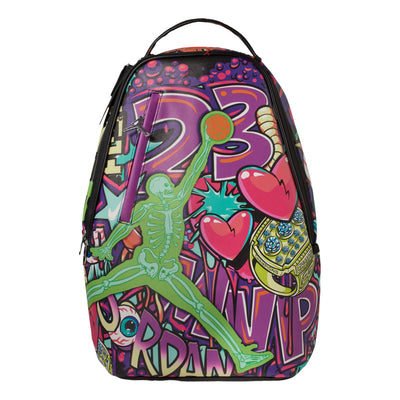 Air Jordan 6 Rings Graffiti 26L Backpack 'Black Multi-Color'