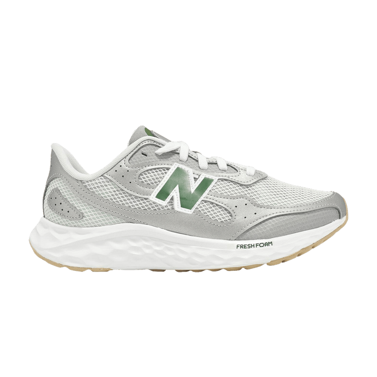 New Balance Fresh Foam Arishi V4 Tiralux 2E Wide 'Raincloud Silver Metallic Dark Alpine Green'