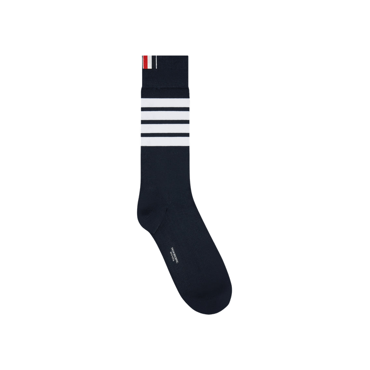 Thom Browne 4 Bar Mid Calf Socks 'Navy'