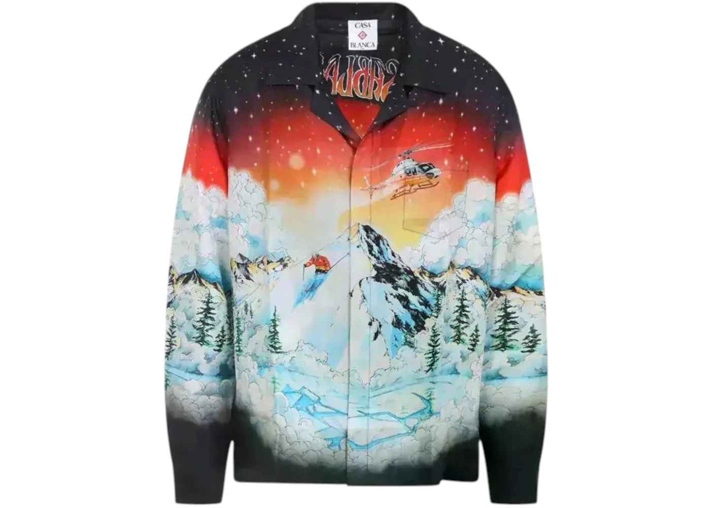 Casablanca Ski Lake Printed Longs Sleeve Shirt Multi