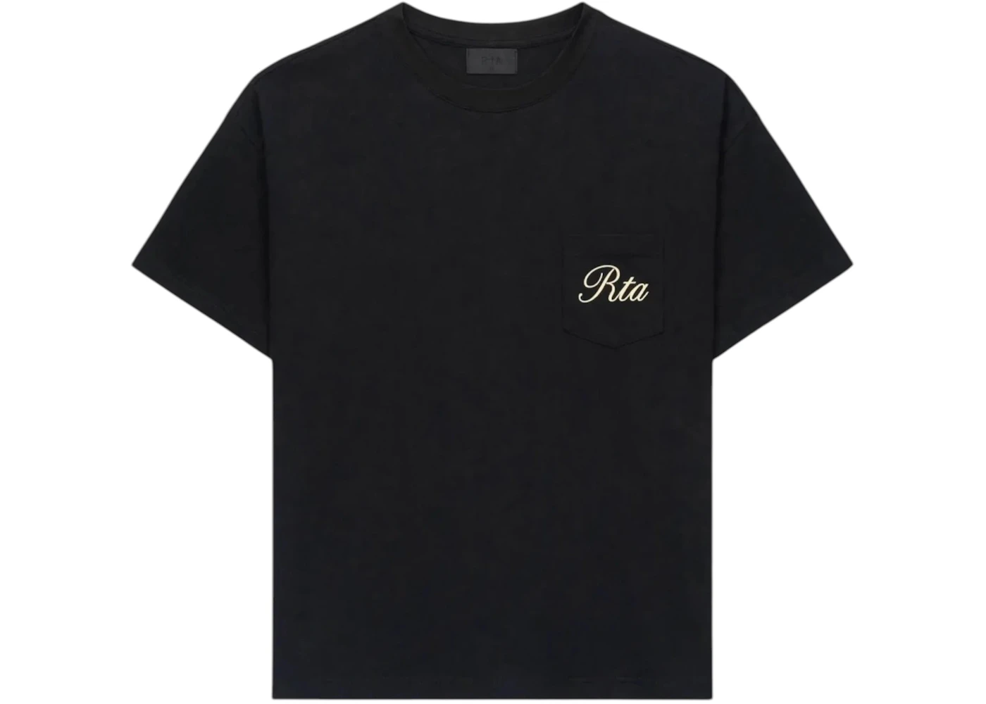 RtA Bastien Pocket Clockface Tee Black