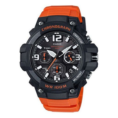 CASIO VINTAGE Series Sports Quartz Waterproof Mens Orange Analog