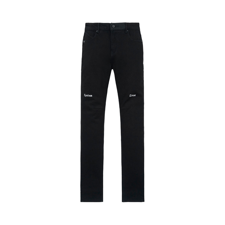RtA Bryant Skinny Jean 'Black Hologram Digital Cross'