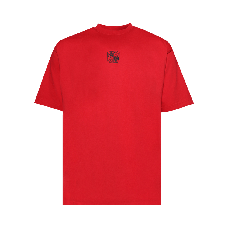 Vetements Biker Cross Logo T-Shirt 'Red'