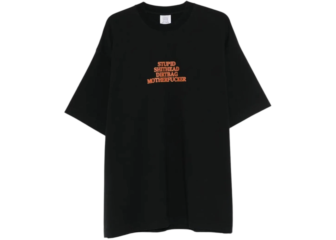 Vetements Mf T-shirt Black