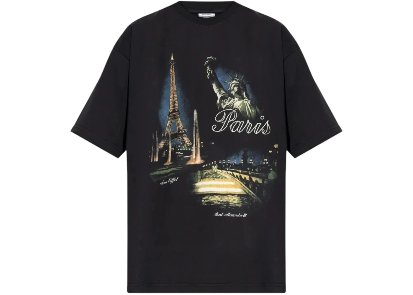 Vetements Paris Tourist T-shirt Black