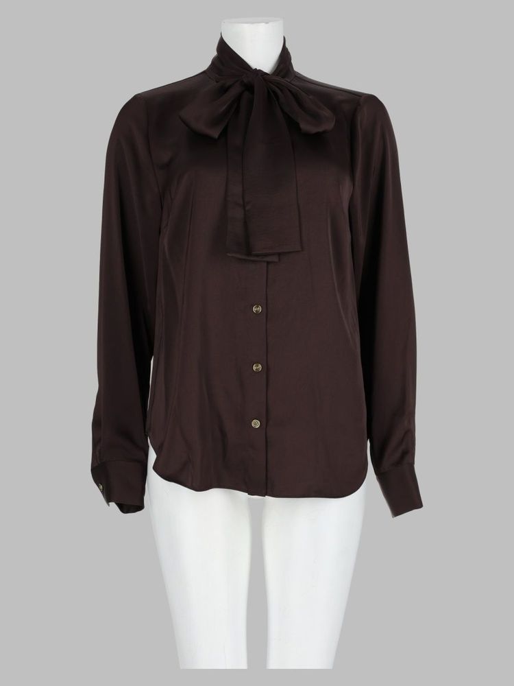 Michael Michael Kors Tie-Neck Button Blouse