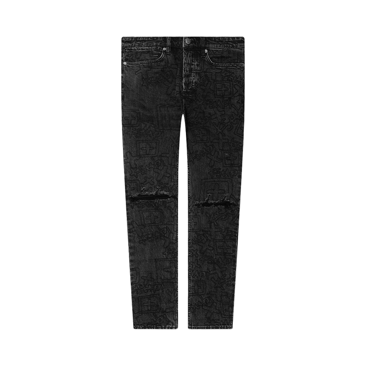 Ksubi Van Winkle Jean 'Stencil Black'