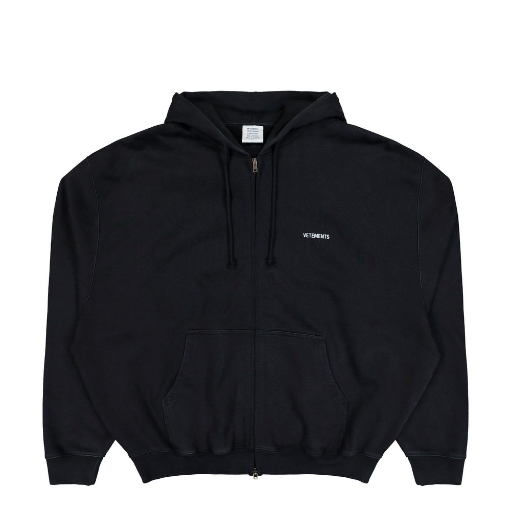 Vetements Zip-Up Hooded Jacket
