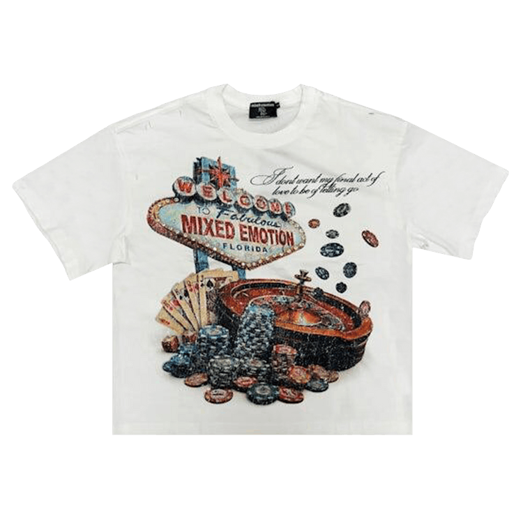 Mixed Emotion Lottery Tee 'White'