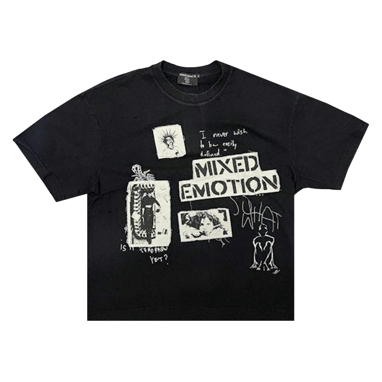 Mixed Emotion Stamped Tee 'Black'