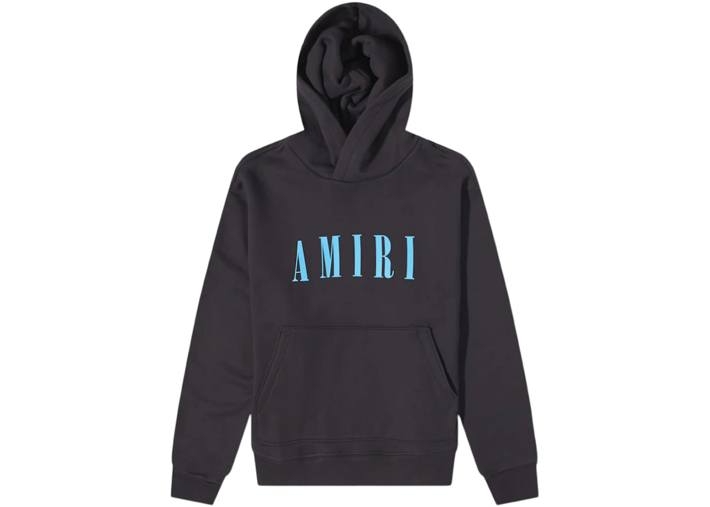 AMIRI Core Logo Hoodie Black/Carolina Blue