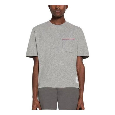 THOM BROWNE Short Sleeve T-Shirt 'Gray'