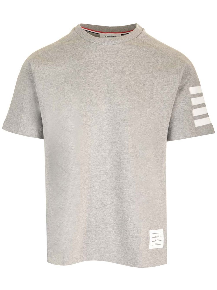 Thom Browne 4-Bar Stripe Crewneck T-Shirt