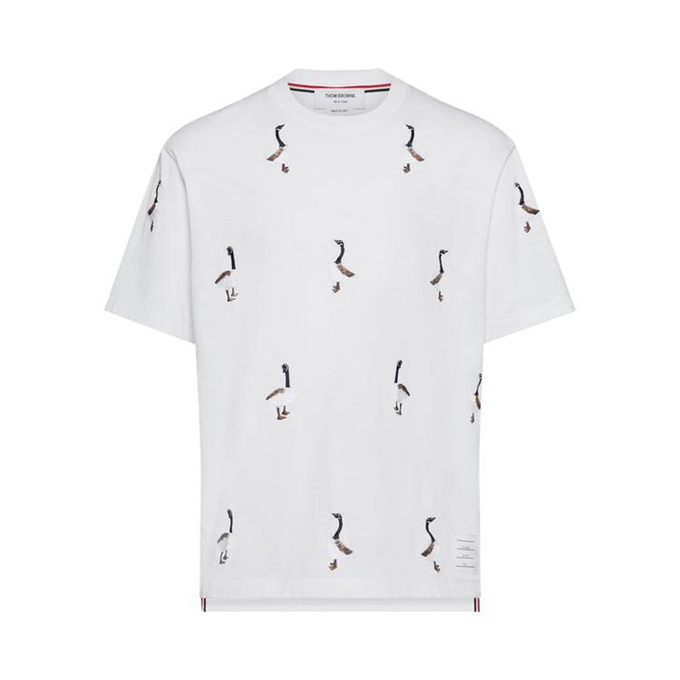 Thom Browne Geese EMB Short-Sleeve Tee 'White'