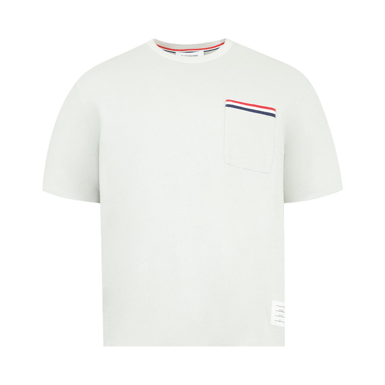 Thom Browne RWB Short-Sleeve Pocket Tee 'Pale Grey'