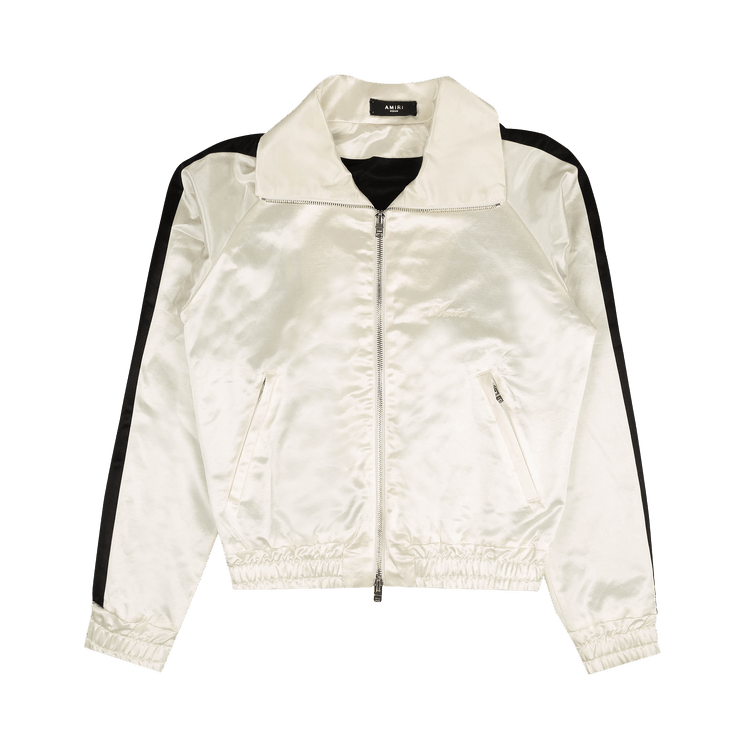 Amiri Full Zip Satin Track Jacket 'White'