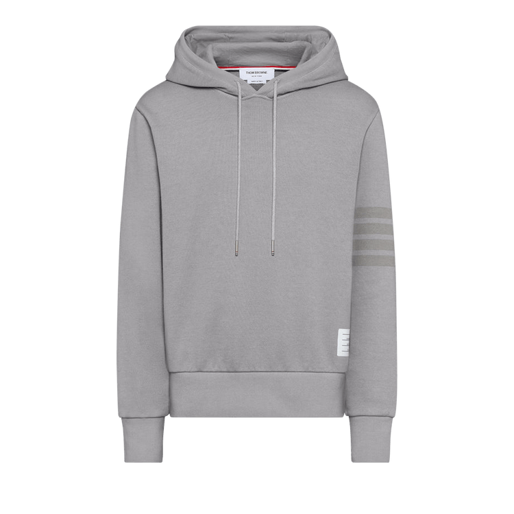 Thom Browne 4 Bar Overdyed Hoodie Pullover 'Light Grey'