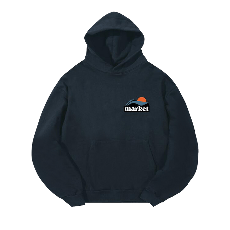 Market On The Horizon Hoodie 'Dusty Blue'