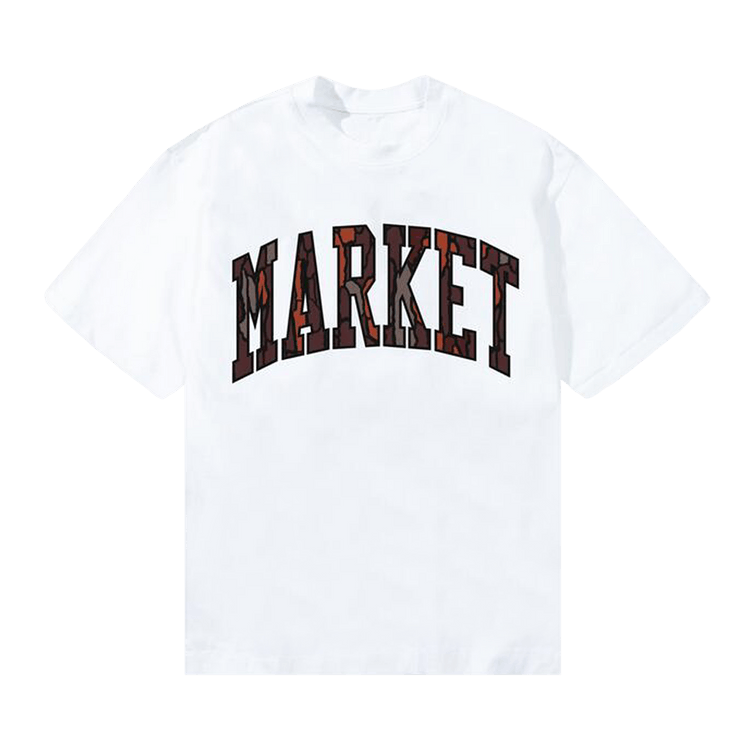 Market Tree Bark Arc T-Shirt 'White'