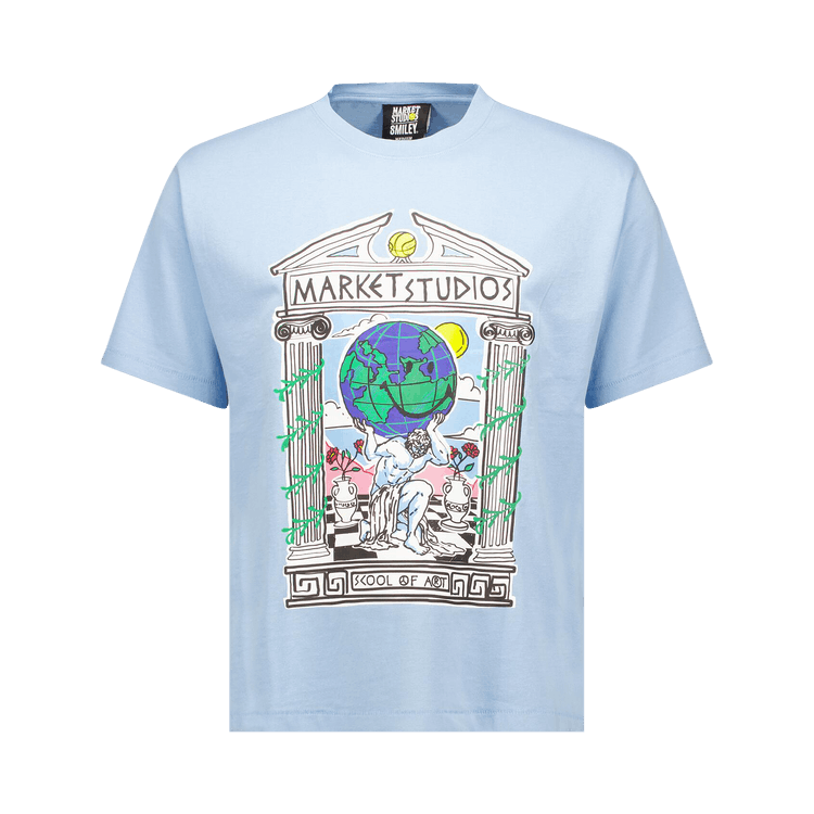 Market Smiley School Of Art T-Shirt 'Blue'