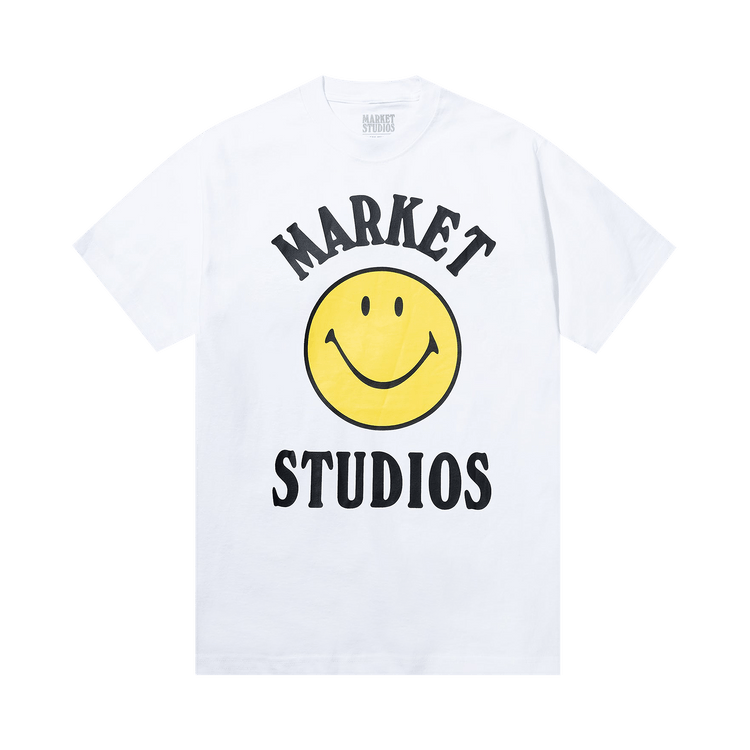 Market Smiley Mood T-Shirt 'White'