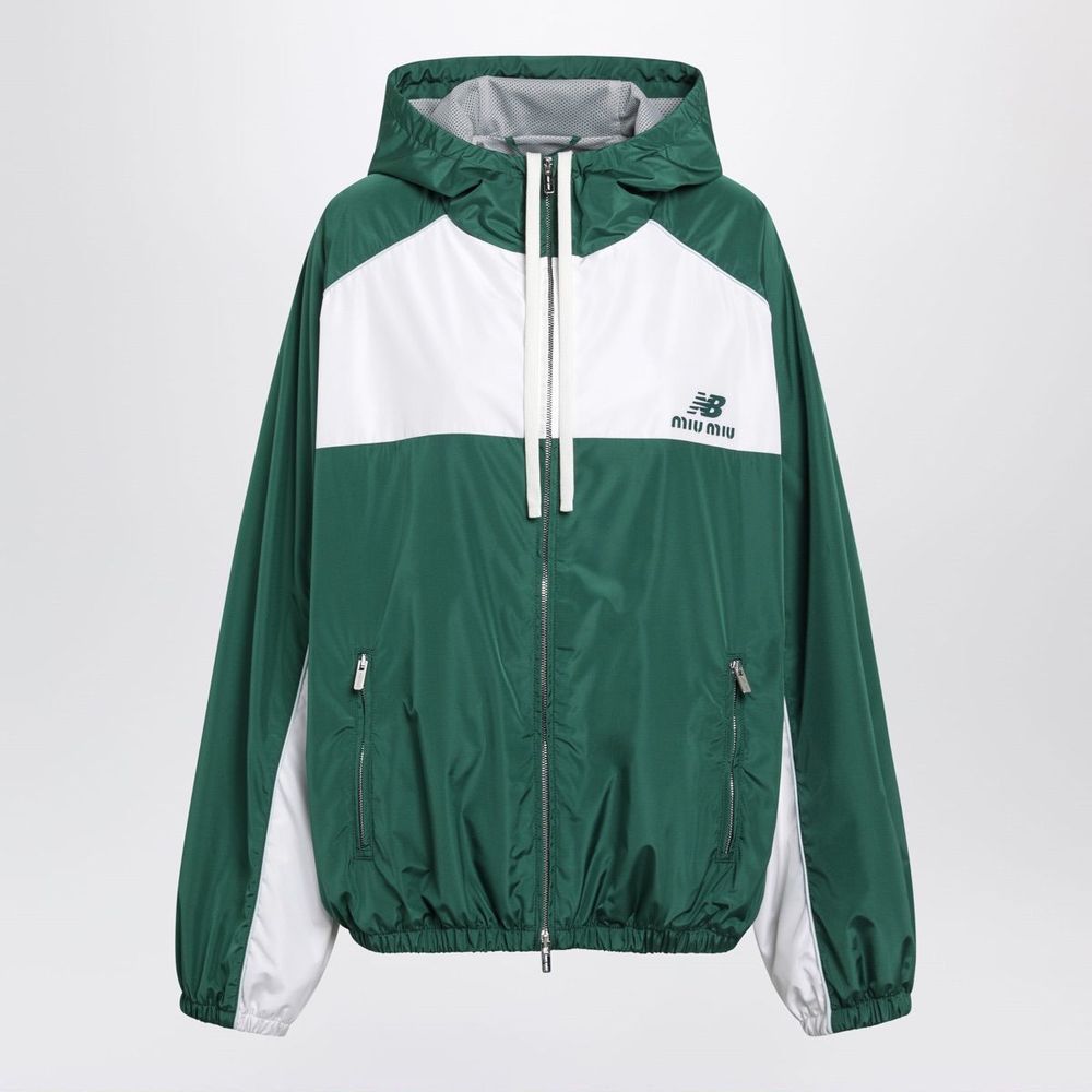 Miu Miu Hooded Zip-Up Jacket