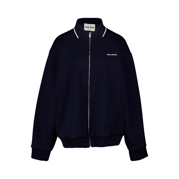 Miu Miu Piquet Blend Blouson 'Blue'