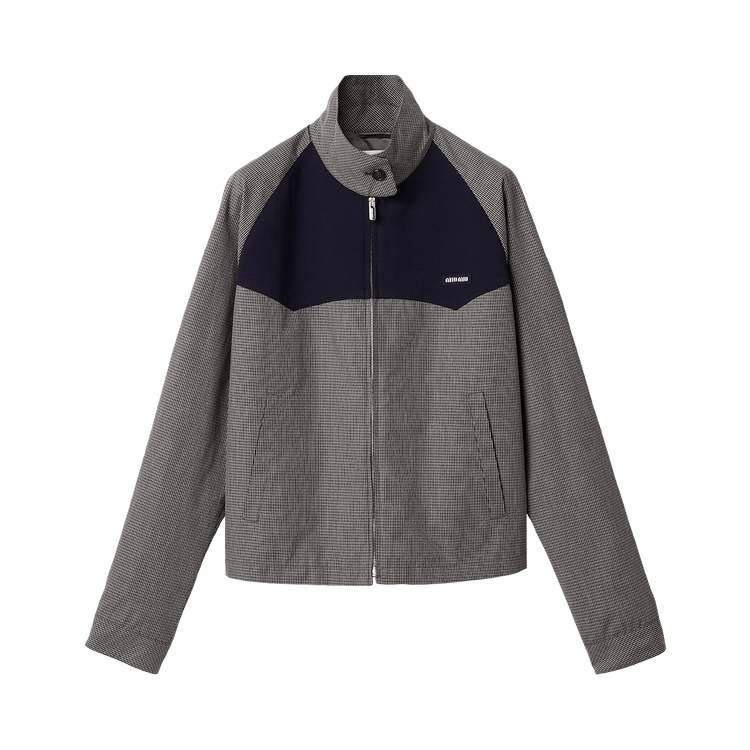 Miu Miu Vichy Check Blouson 'Grigio'