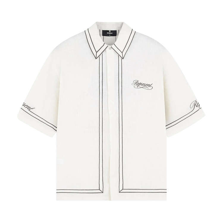 Represent Clo Border Shirt 'Whisper White'