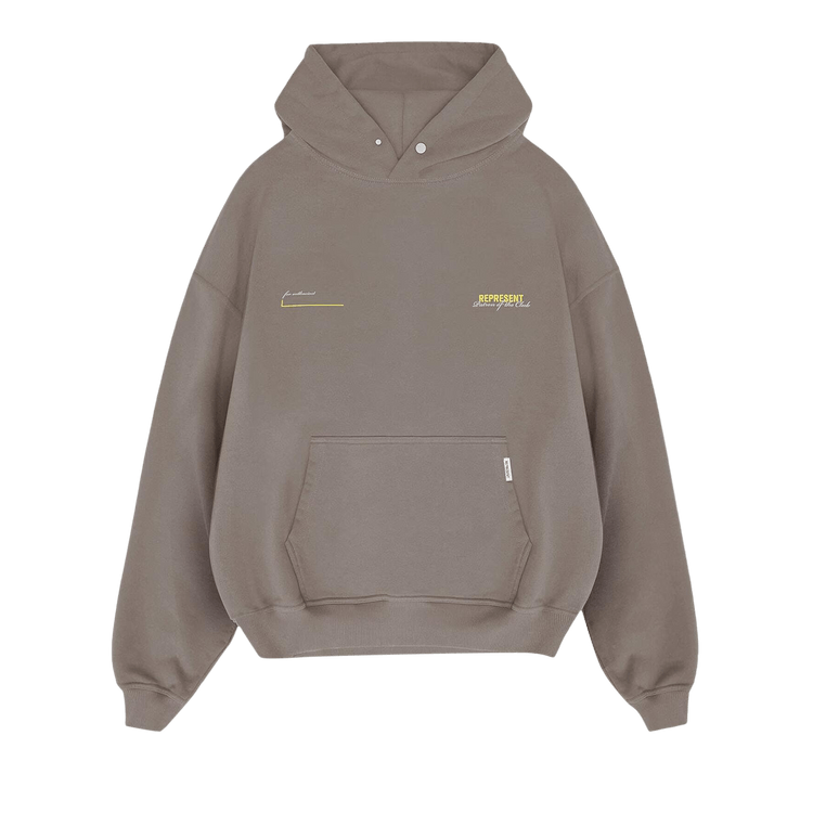 Represent Clo Patron of the Club Hoodie 'Washed Olive'