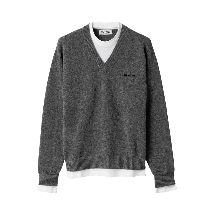 Miu Miu Cashmere Sweater 'Ardesia'