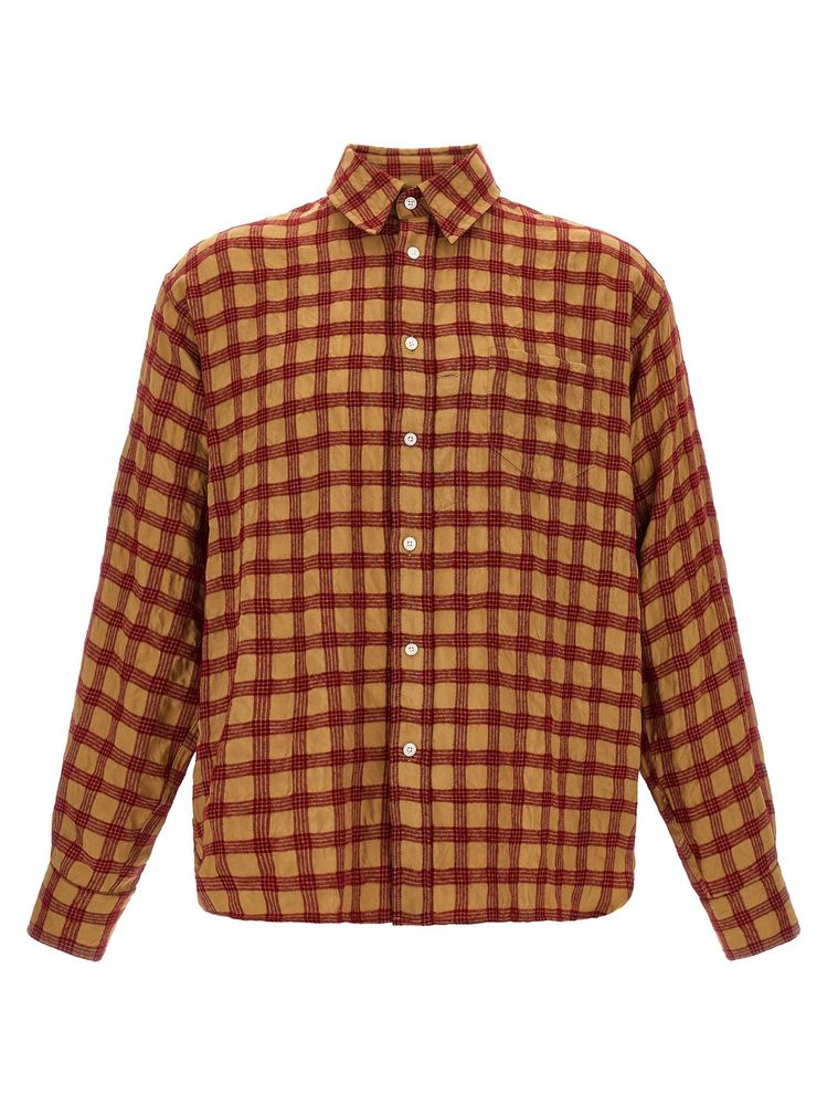 Willy Chavarria Veterano Check Oversized Shirt