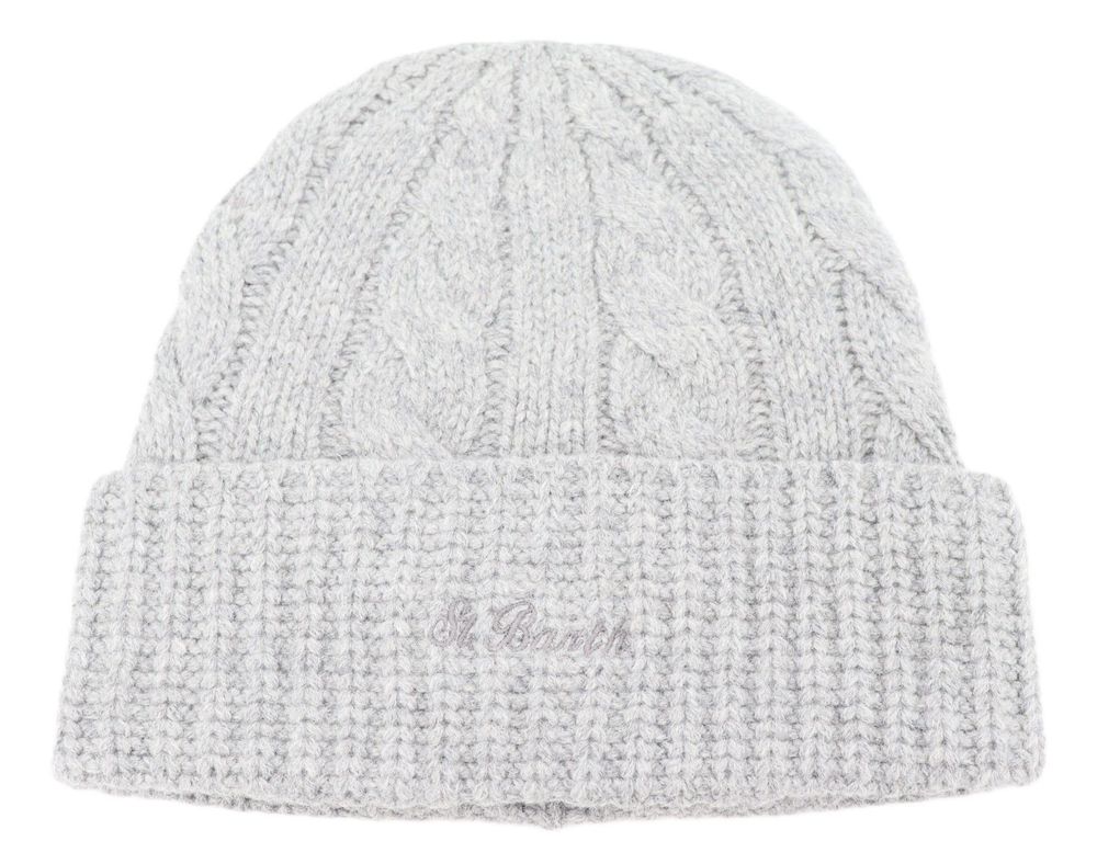 Mc2 Saint Barth Cable-Knit Turn-Up Hat