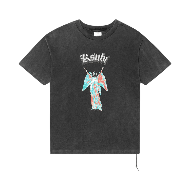 Ksubi Angelik Ekcess T-Shirt 'Acid Black'