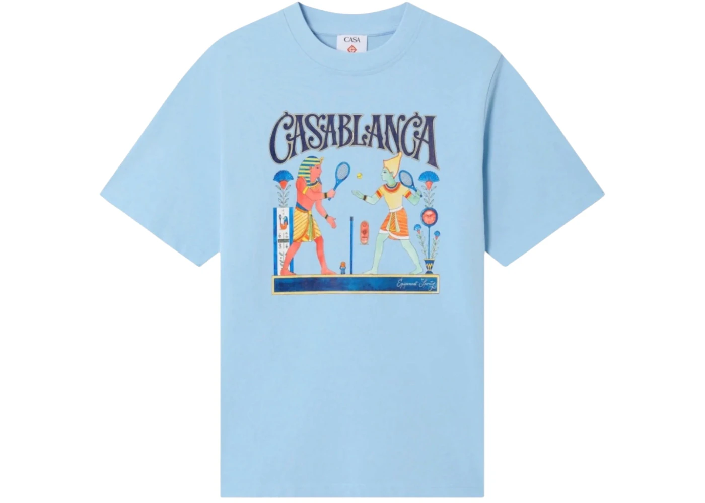 Casablanca Classic Tennis Match Tee Blue