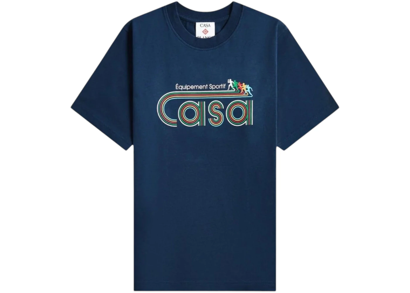 Casablanca Equipement Sportif Screen Printed T-shirt Navy