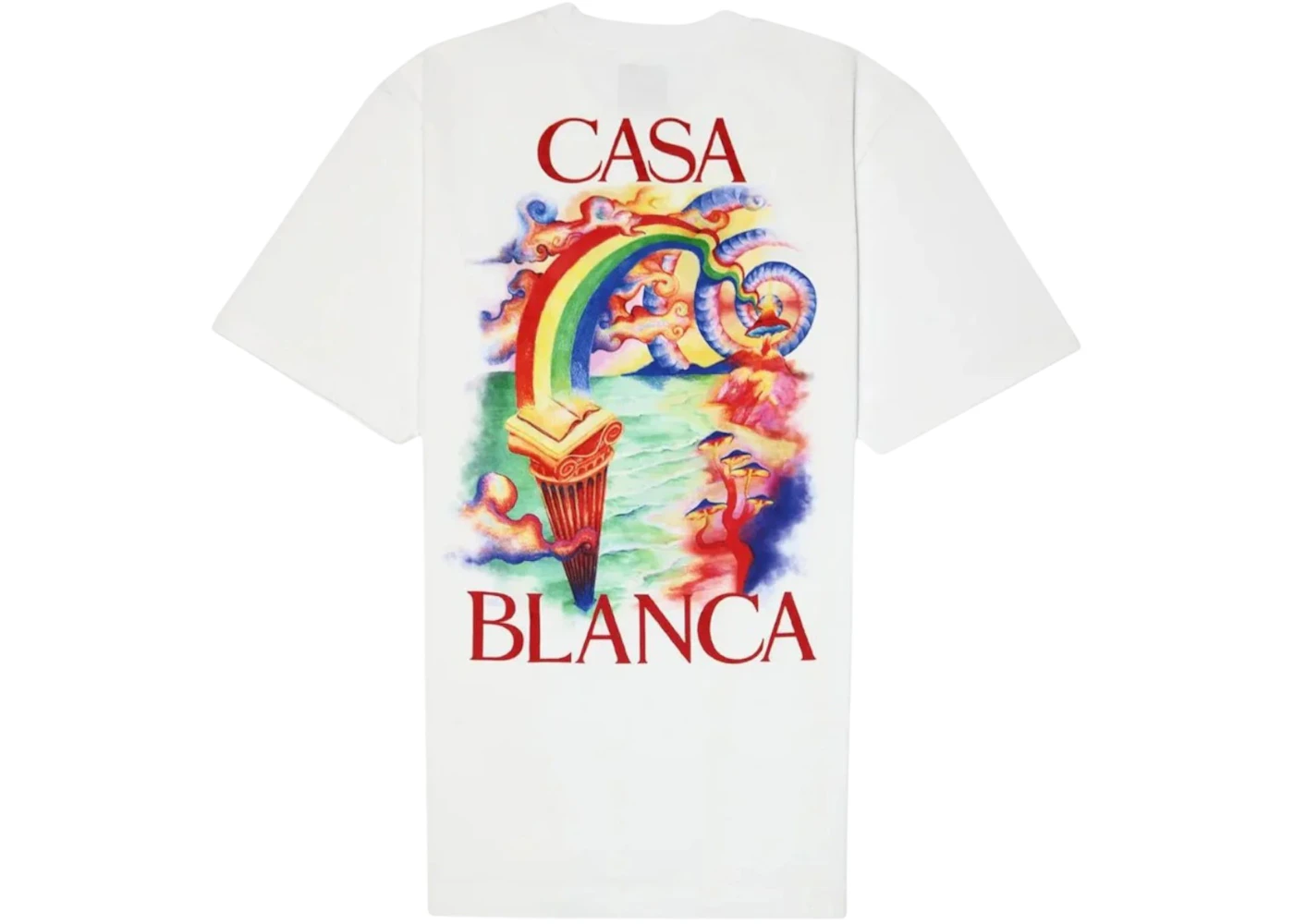 Casablanca Printed Nature T-shirt White