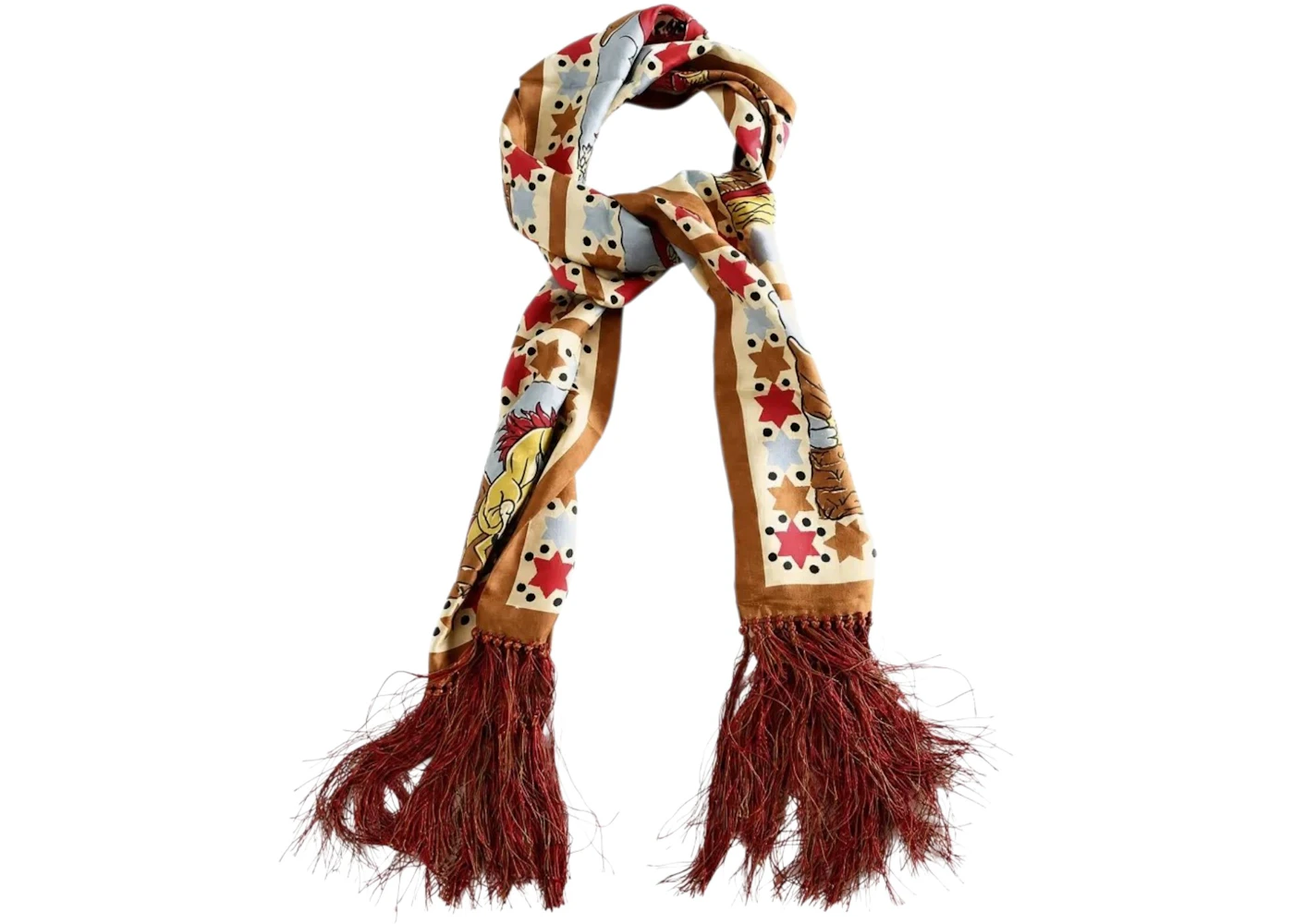 Bode Cowboy Comic Scarf Multi