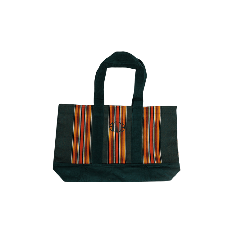 Bode Parakeet Stripe Tote 'Green Multicolor'