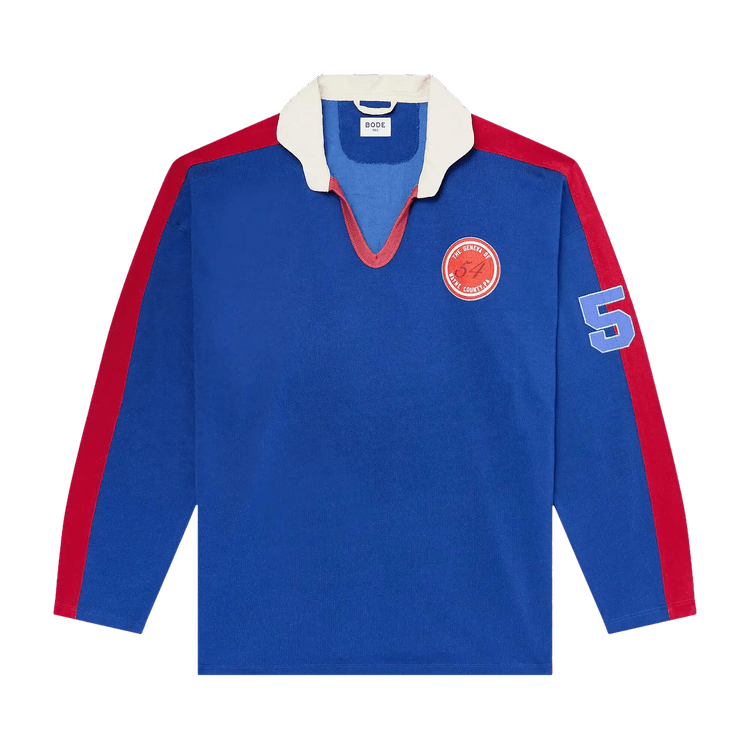 Bode Lakewood Polo Shirt 'Blue'