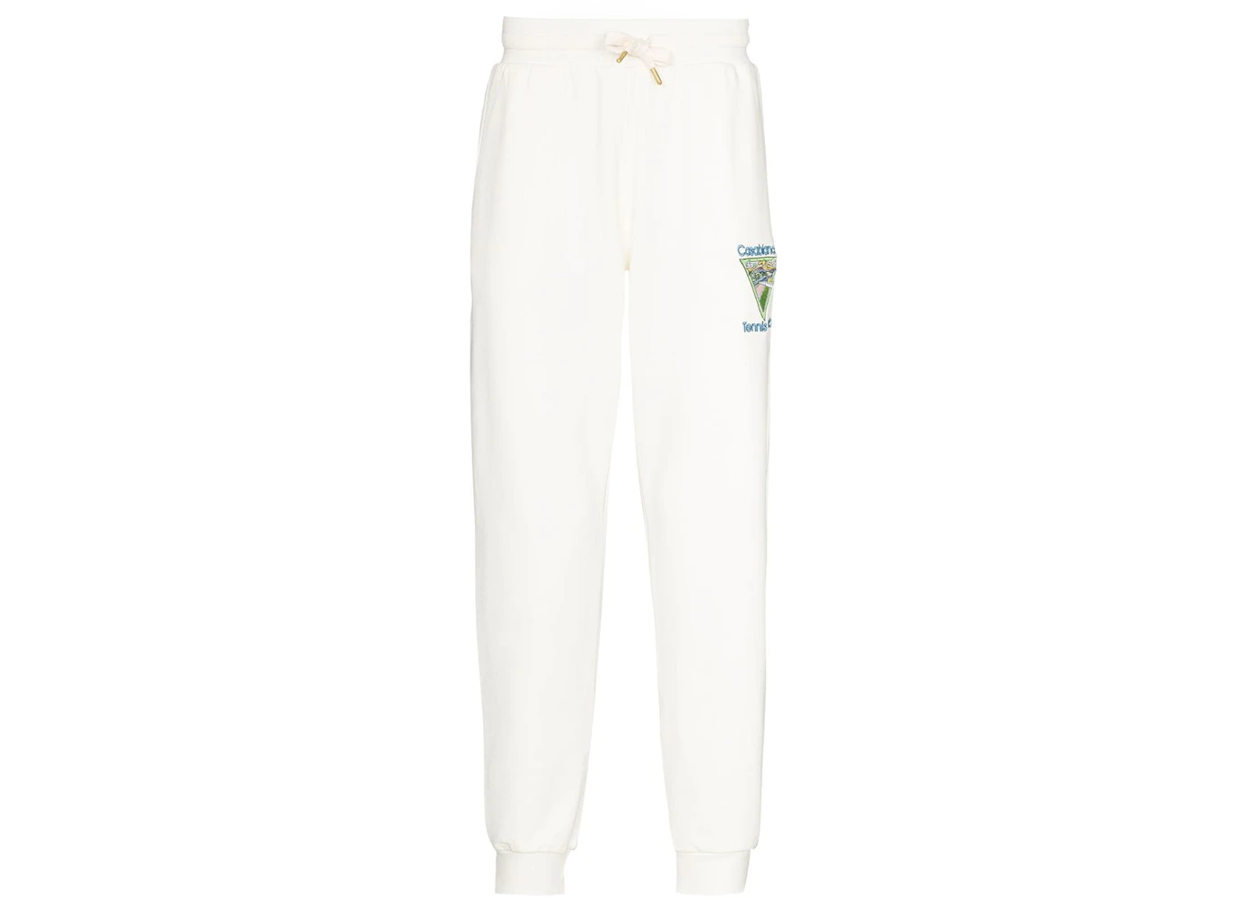 Casablanca Tennis Club Embroidered Sweatpant White