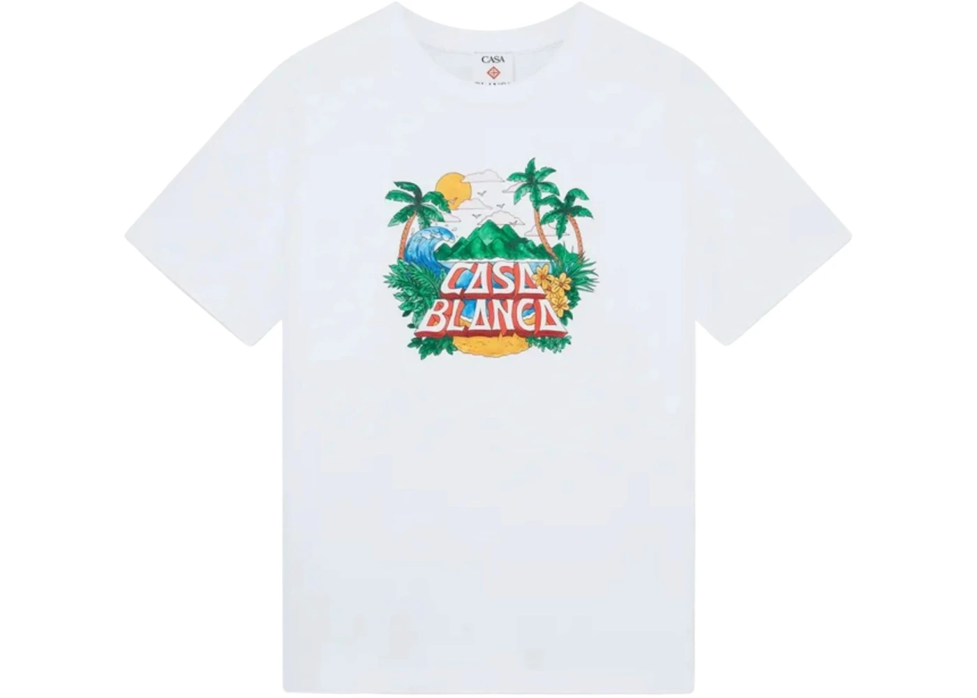 Casablanca Casa Beach Wave Tee White