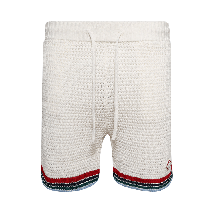 Casablanca Sporty Crochet Shorts 'White'