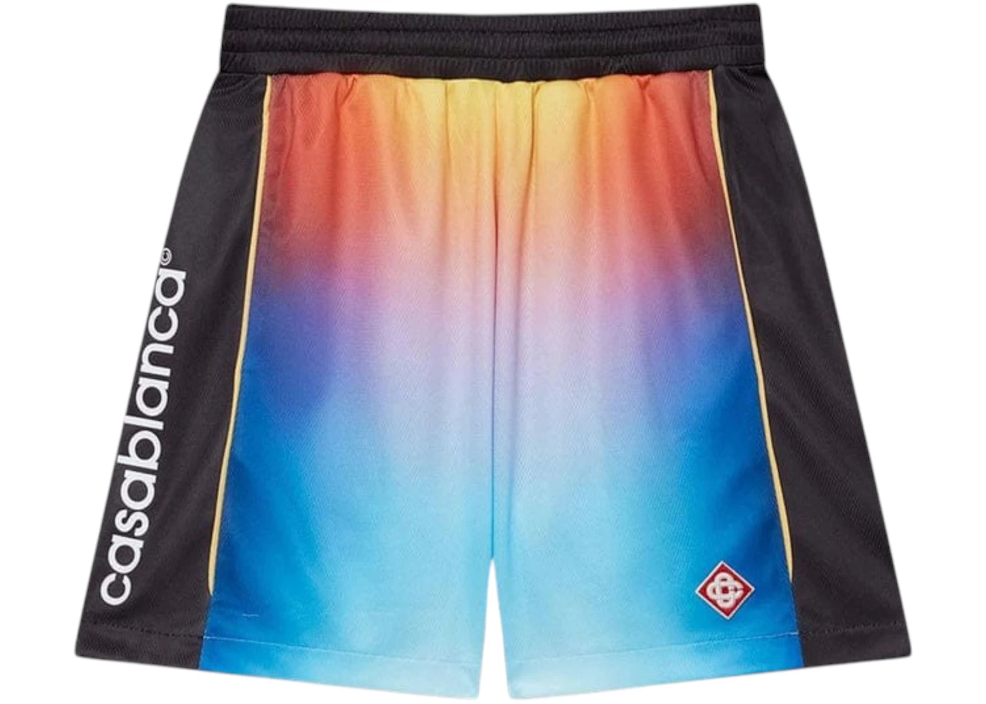 Casablanca Gradient Birdseye Mesh Football Shorts Multi